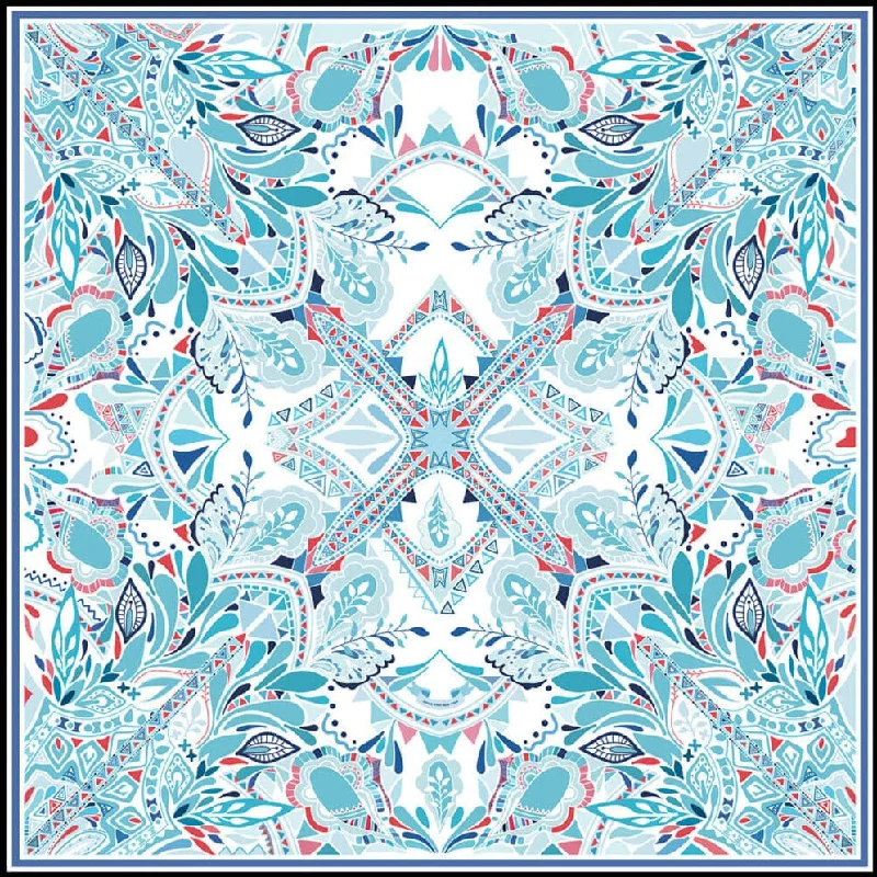 Scarves in iconic styles -Silk Scarf of The Ocean