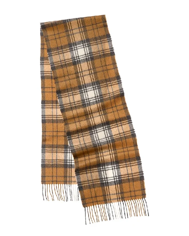 Scarves with fine weaves -Amicale Cashmere Modern Tartan Cashmere Scarf