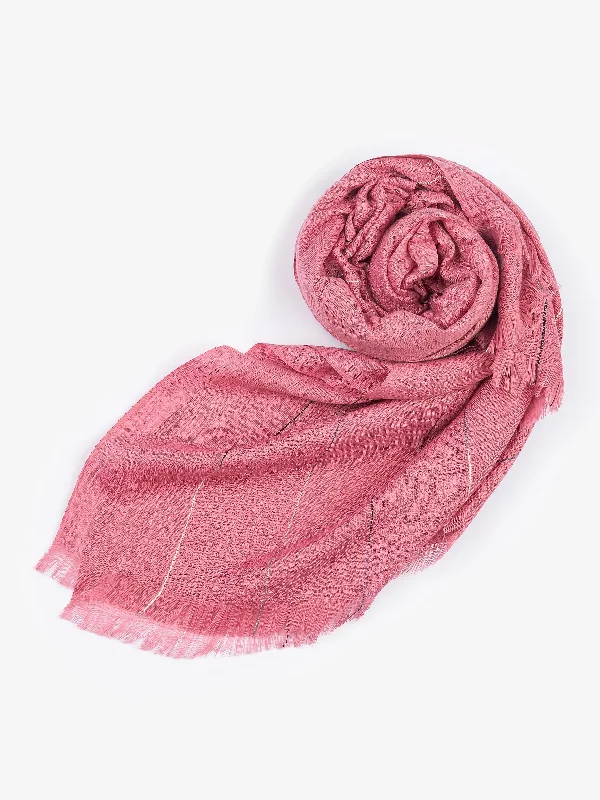 Shawls with floral trim-Dyed Viscose Scarf