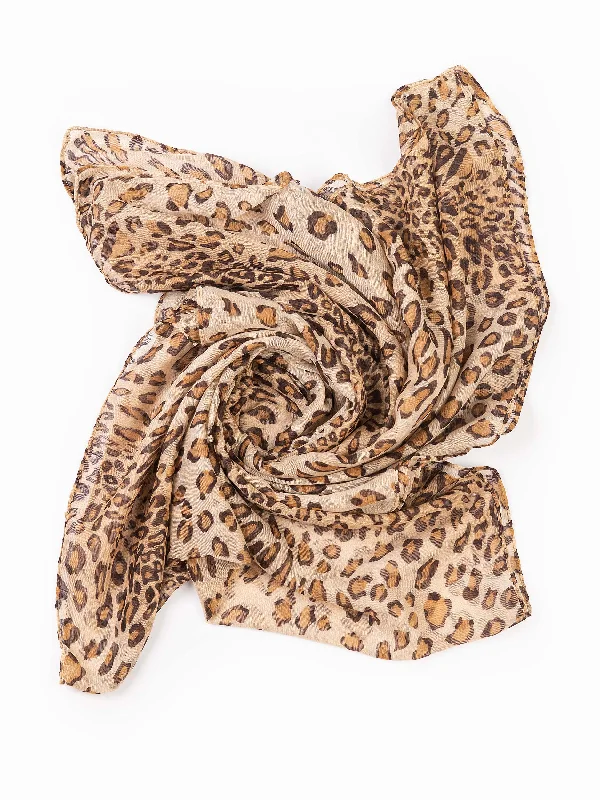 Shawls with bold tones-Printed Viscose Scarf