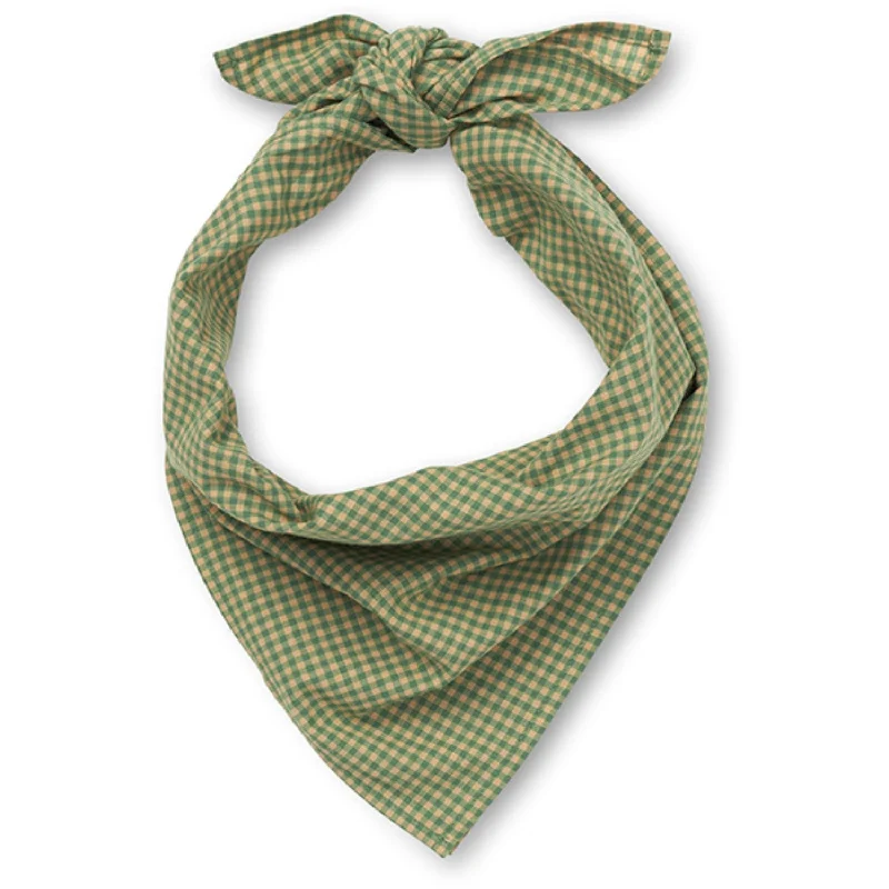 Scarves for usual outfits -Lalaby Green Check Vera Scarf