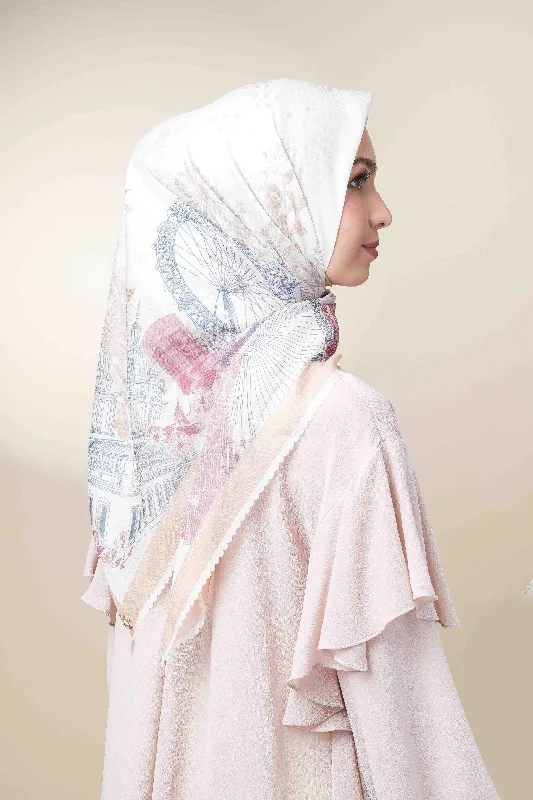 Neck Scarves eye-catching-London Scarf Tea Time