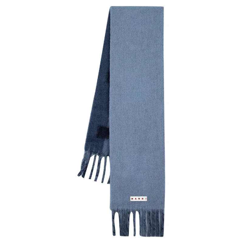 Scarves in green materials -Scarf - Marni - Wool - Blue