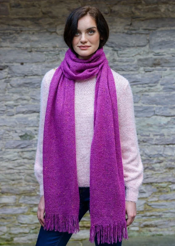 Scarves in light styles -Mucros Islander Scarf| Pink Tones