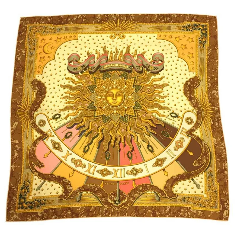 Scarves for spring fashion -Hermes  Silk Scarf (Pre-Owned)