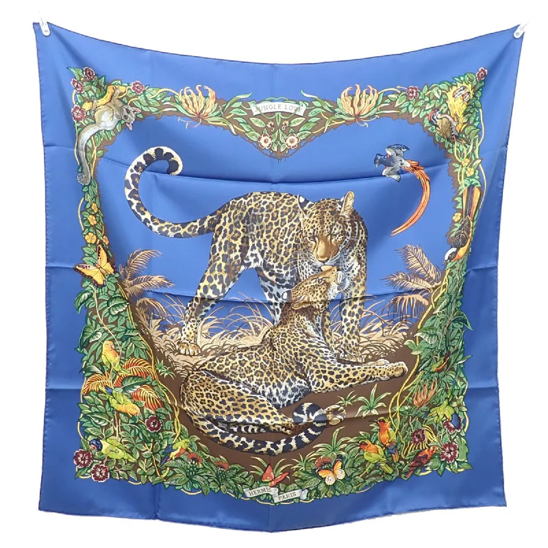 Scarves for fashionistas -Hermes blue  Silk Scarf (Pre-Owned)