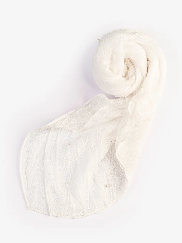 Shawls for daily style-Pearl Viscose Scarf