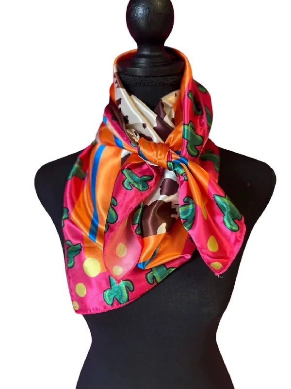 Scarves in eye-catching colors -Women's Cactus Wild Rag In Cowhide