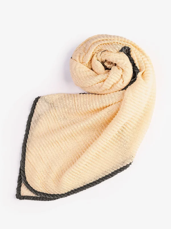 Shawls with lightweight lace-Dyed Crush Viscose Scarf