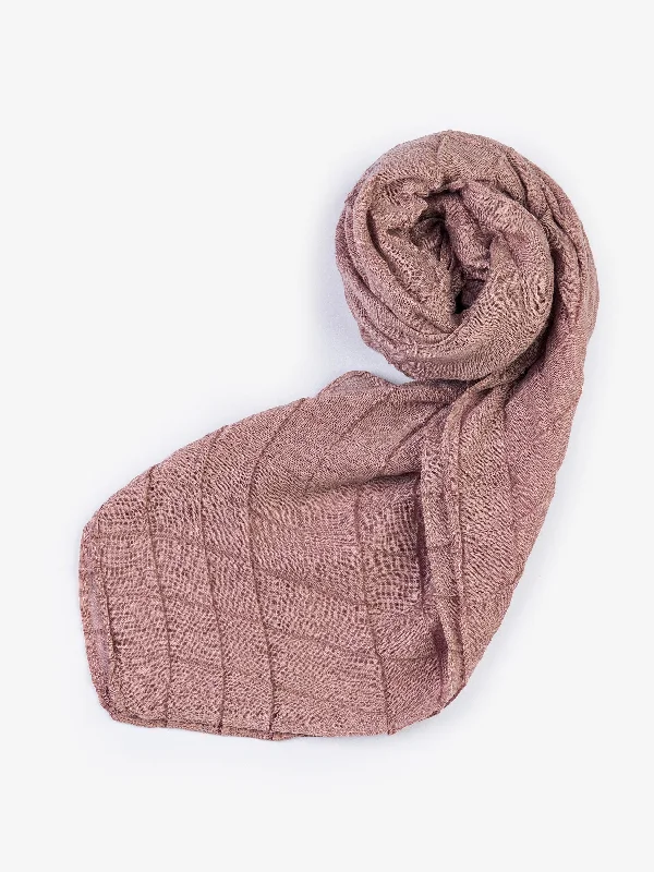 Shawls with subtle patterns-Dyed Viscose Scarf