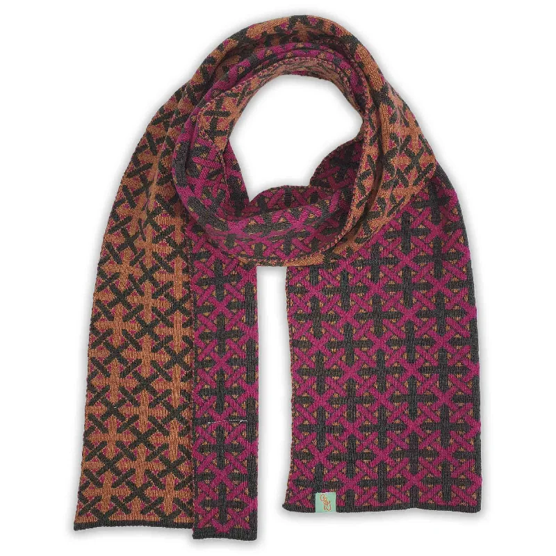 Scarves for everyday wear -SCARVES - CLICKETY CLACK - EXTRA FINE MERINO WOOL