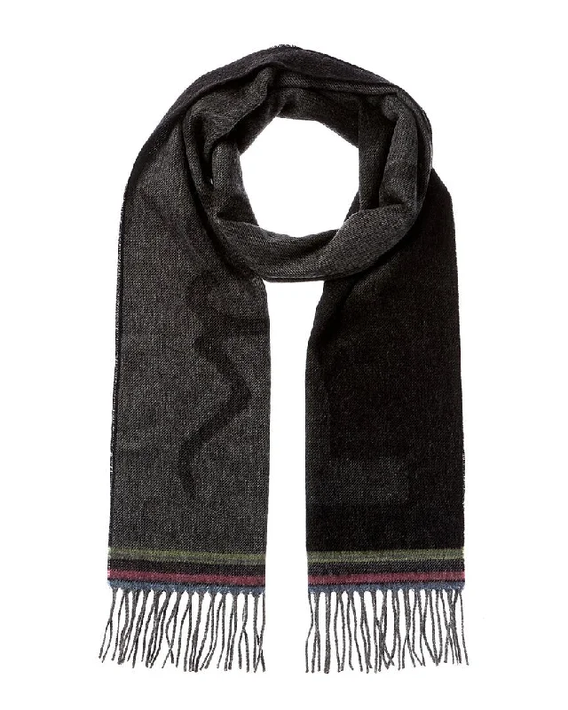 Mens Scarf Heavy-Duty-PS by Paul Smith Tilt Logo Wool-Blend Scarf