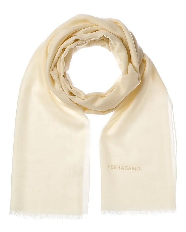 Scarves with crochet patterns -Ferragamo Nuvola Cashmere Scarf