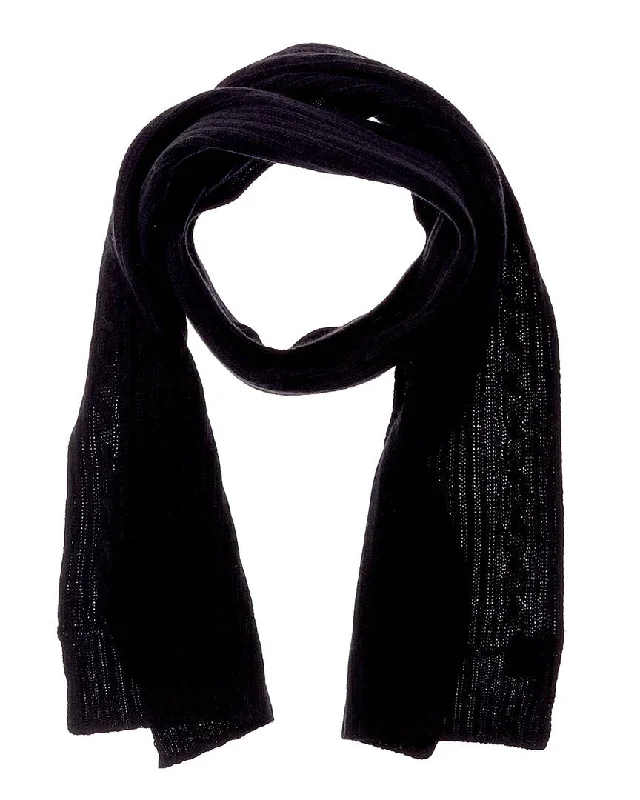 Scarves for snowy weather -Portolano Cable Cashmere Scarf