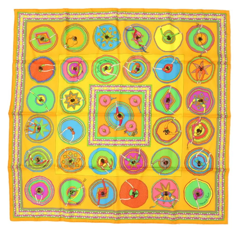 Scarves with patchwork -Hermes   Silk Scarf (Pre-Owned)