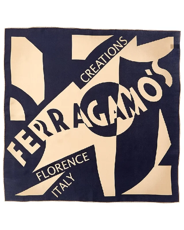 Scarves with ethnic designs -Ferragamo Silk Scarf