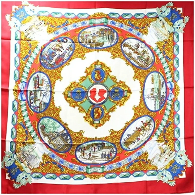 Scarves with subtle shimmer -Hermes  Silk Scarf (Pre-Owned)