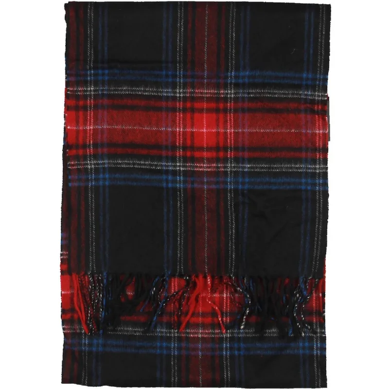 Mens Scarf Urban-Mens Cashmere Plaid Scarf