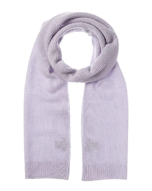 Scarves for statement pieces -Hannah Rose Waffle Stitch Cashmere Scarf