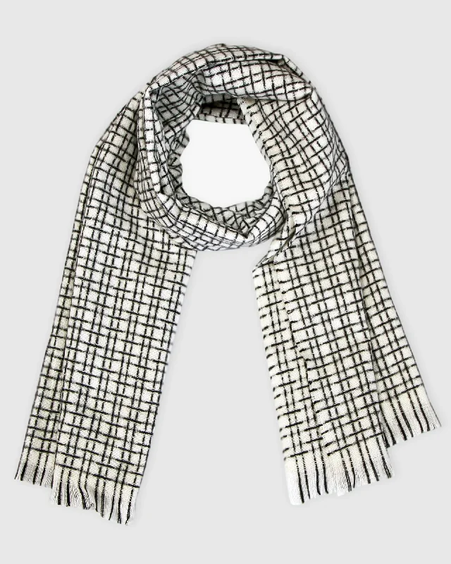 Scarves with crochet details -Uptown Textured Scarf