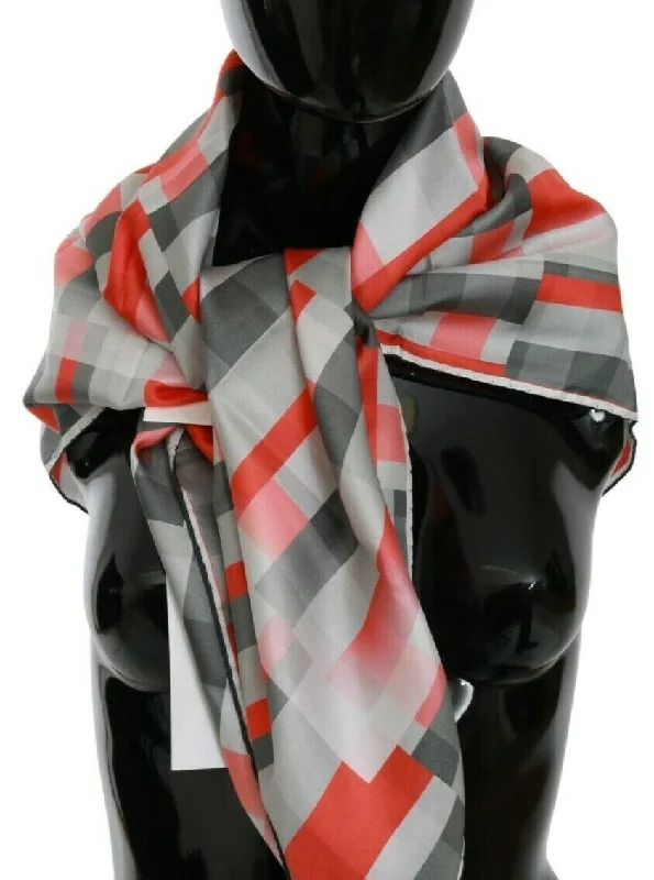 Scarves in calm palettes -Costume National   Silk Shawl Foulard Wrap Women's Scarf