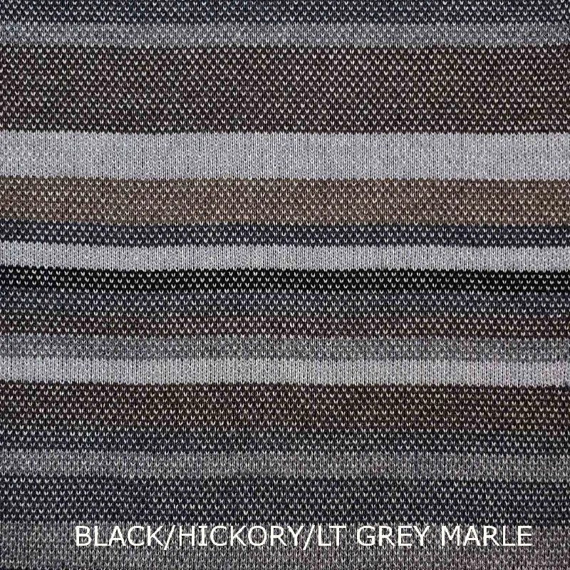 BLACK/HICKORY BROWN/LT GREY MARLE