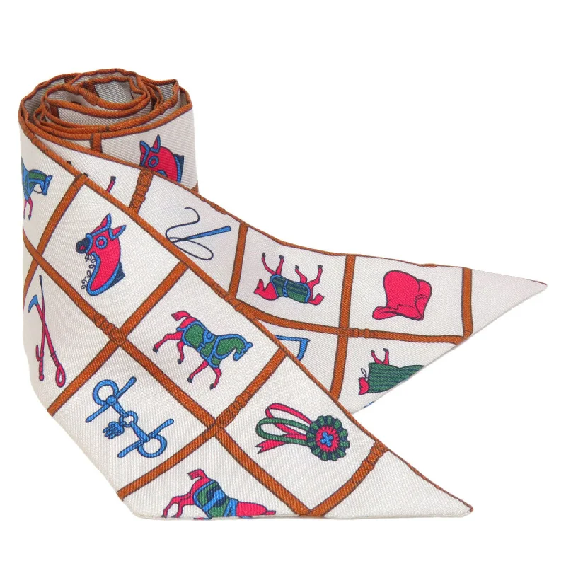 Scarves with patchwork designs -Hermes  Silk Scarf (Pre-Owned)