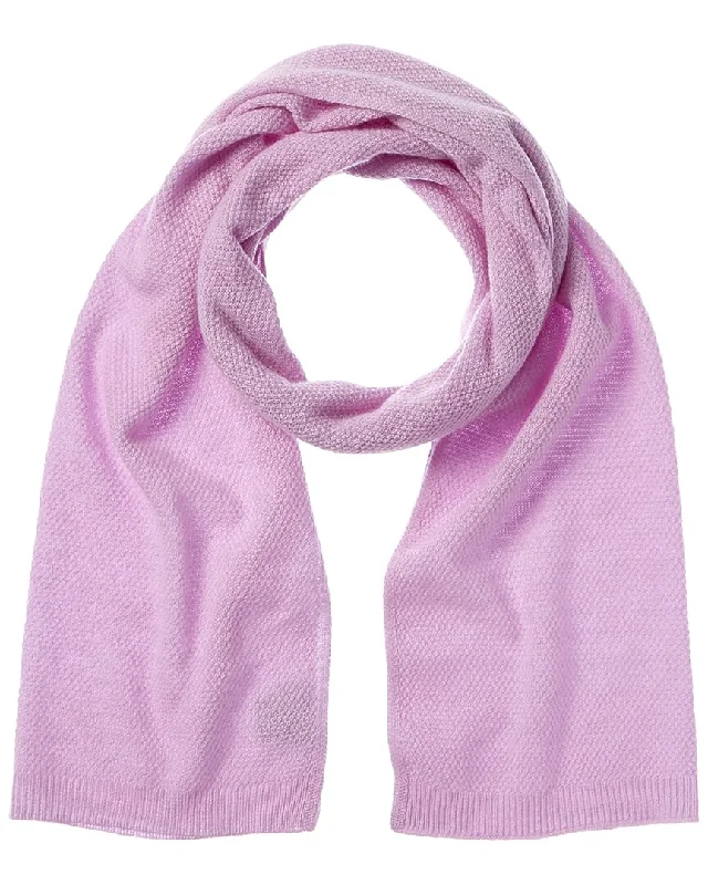 Scarves with odd prints -Phenix Lightweight Moss Stitch Cashmere Scarf