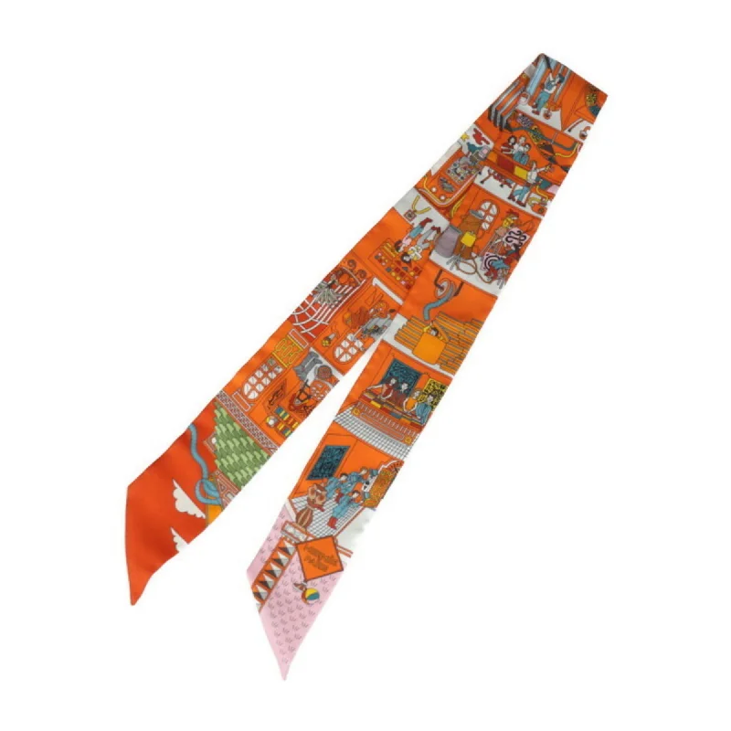 Scarves with crochet patterns -Hermes   Silk Scarf (Pre-Owned)