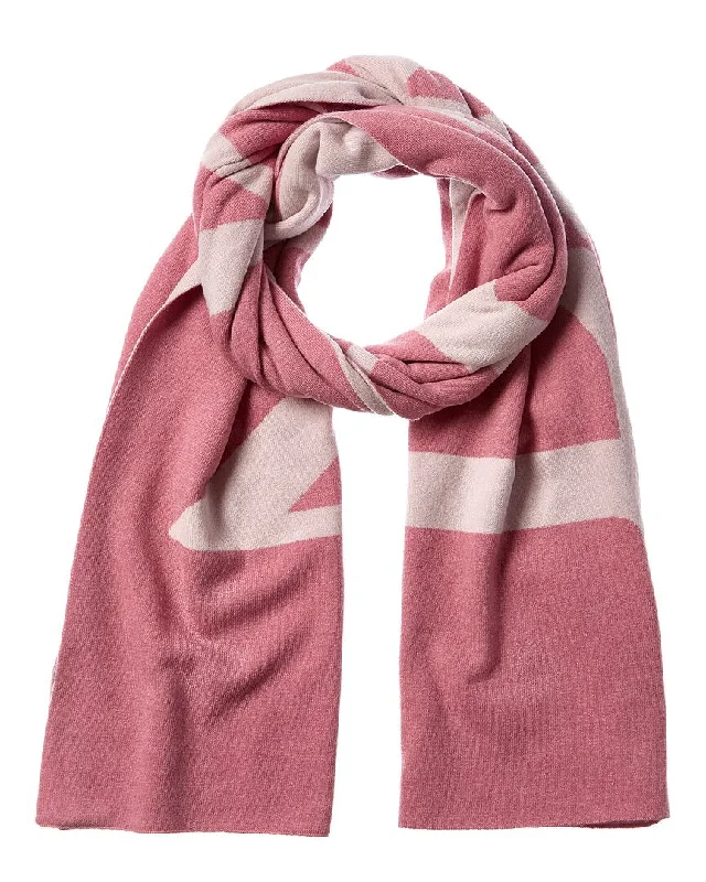 Scarves with cool textures -LANVIN Logo Wool & Cashmere-Blend Scarf