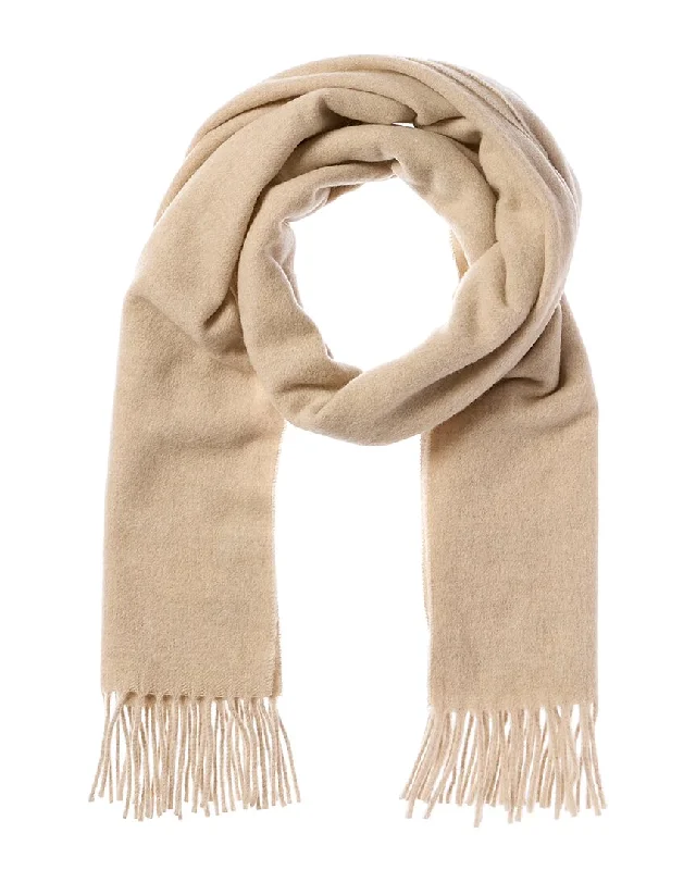 Scarves with festive colors -La Fiorentina Fringe Wool Scarf