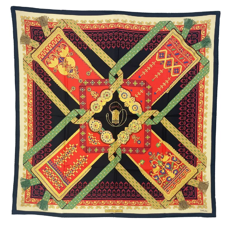 Scarves for weekend getaways -Hermes   Color Silk Scarf (Pre-Owned)