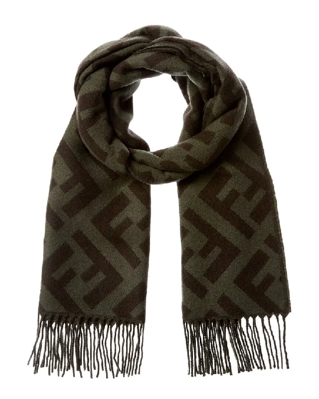 Scarves for weather changes -FENDI FF Cashmere Scarf