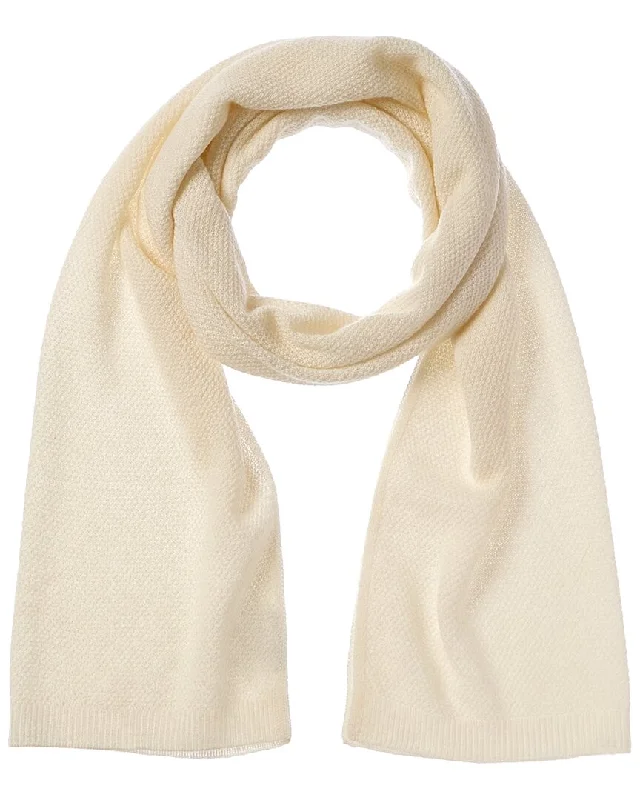 Scarves with fresh twists -Phenix Lightweight Moss Stitch Cashmere Scarf