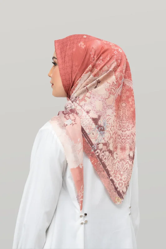 Neck Scarves oversized-Alhambra Scarf (Minor) Persimmon