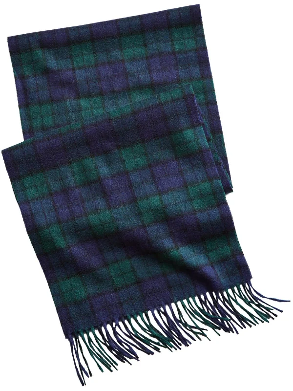 Mens Scarf Preppy-Mens Cashmere Plaid Scarf