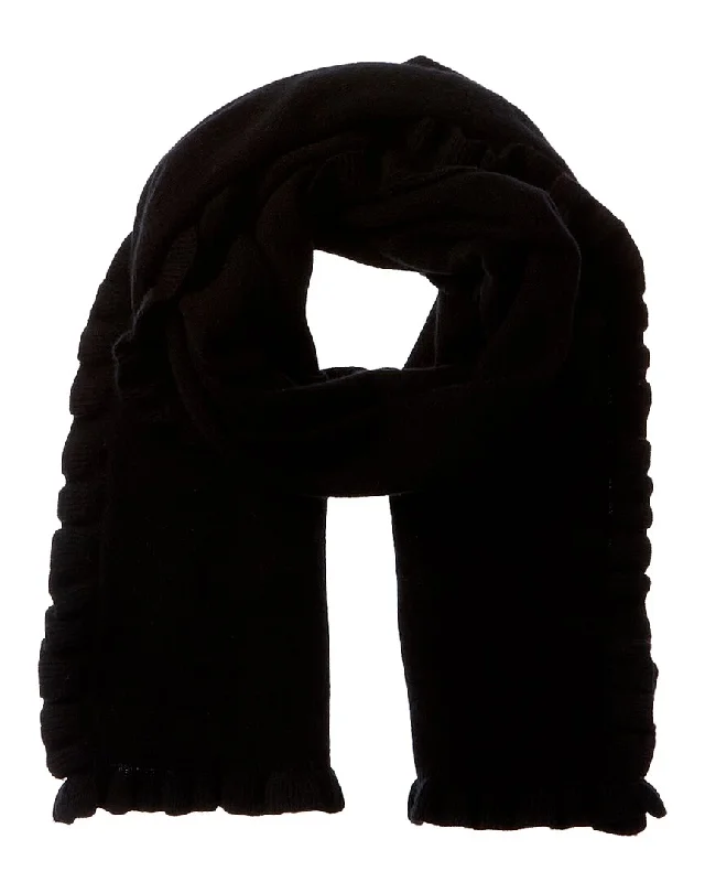 Scarves for outdoor weddings -Phenix Ruffles Jersey Cashmere Scarf