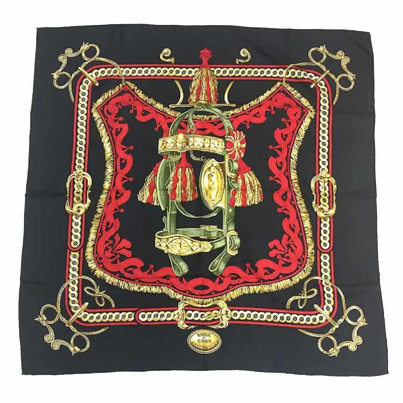 Scarves with playful fringes -Hermes  Silk Scarf (Pre-Owned)