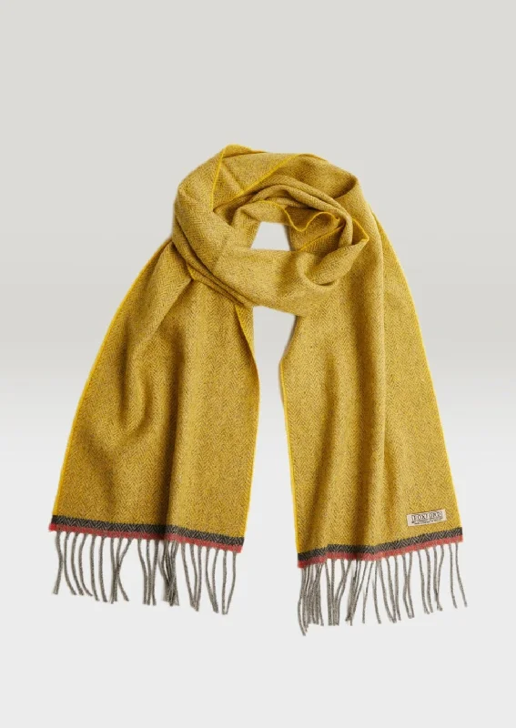 Scarves for fall vibes -Foxford Gold Lambswool Scarf