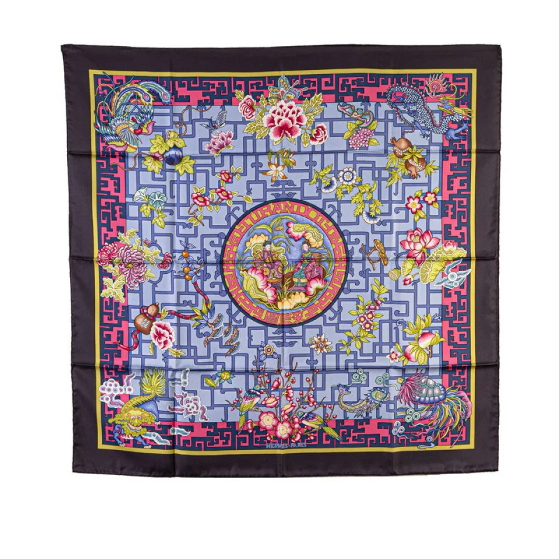 Scarves for road trips -Hermes blue   Silk Scarf (Pre-Owned)