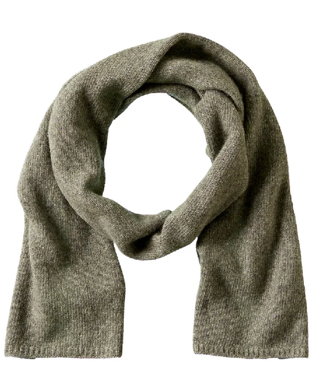 Scarves for winter -Portolano Women's Heather Grey Cashmere Scarf