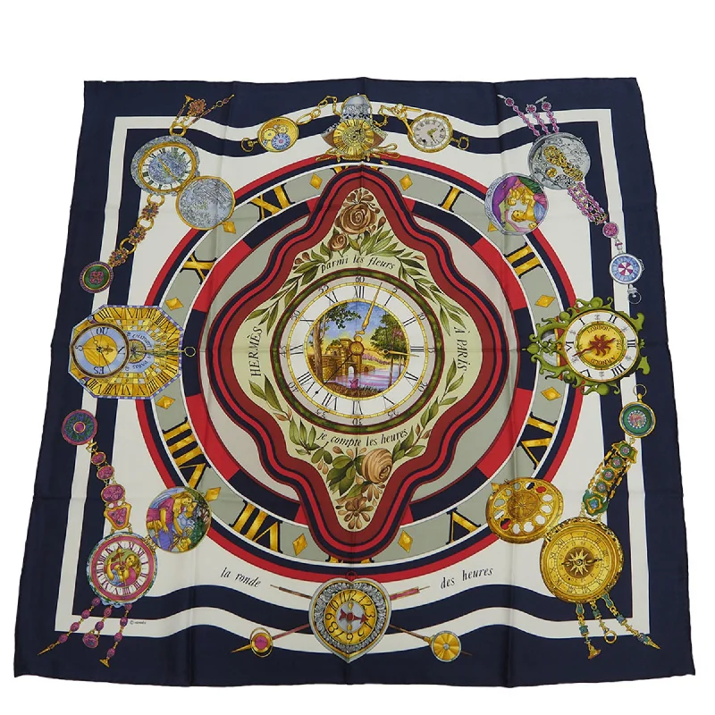 Scarves with sharp geometrics -Hermes  Silk Scarf (Pre-Owned)