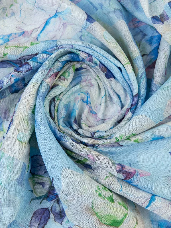 Shawls for stylish layering-Printed Viscose Scarf