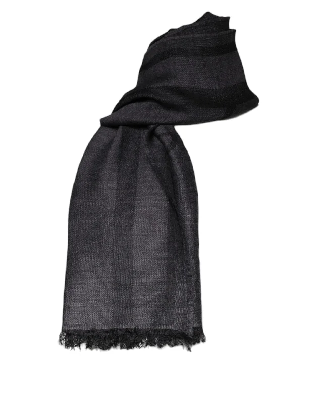 Mens Scarf Budget-GF Ferre  Wool Viscose Foulard Patterned Men's Scarf