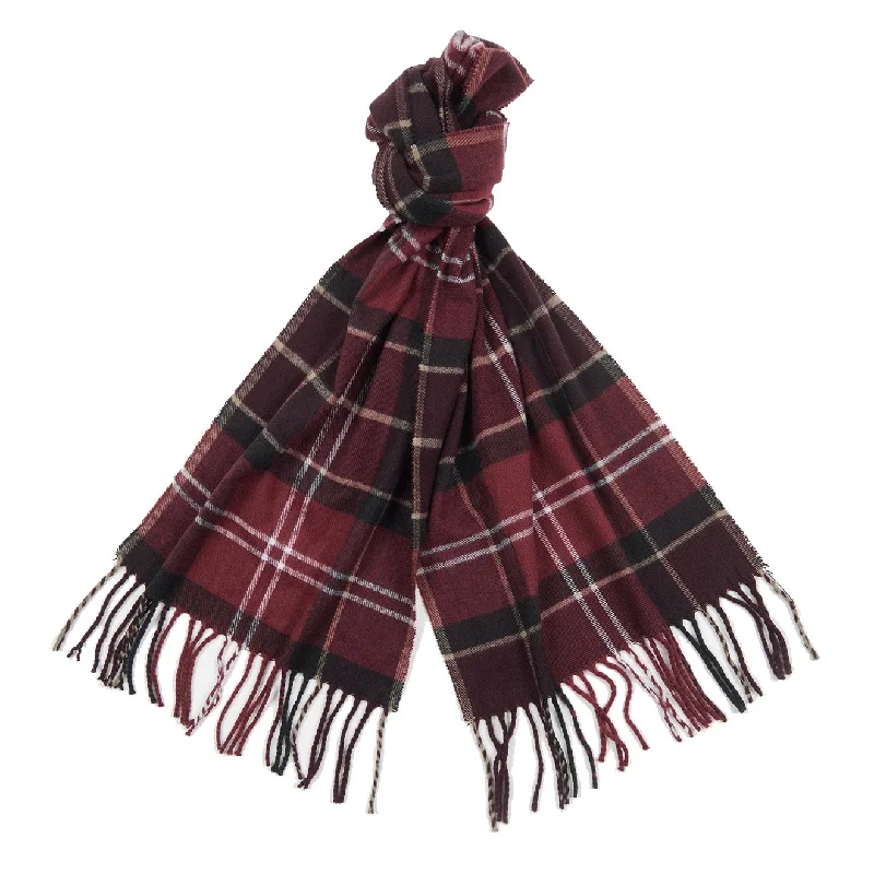 Scarves with vintage florals -Barbour Galingale Tartan Scarf Winter Red