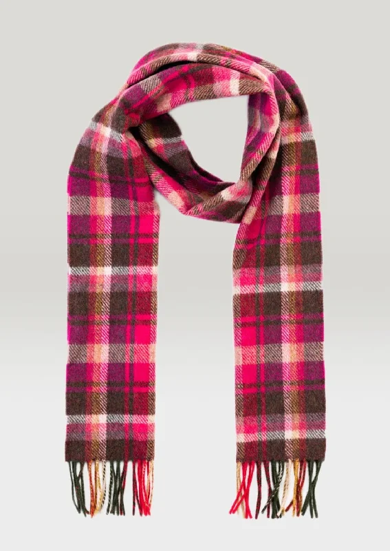 Scarves for business casual -John Hanly Pink Maroon Scarf