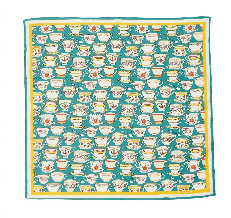 Scarves for minimalist fashion -Afternoon Tea Bandana Scarf In Multi