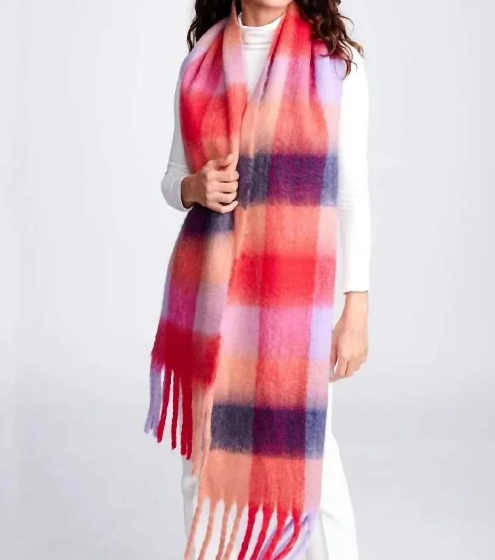 Scarves with elegant drapes -Colorful Scarf In Multi