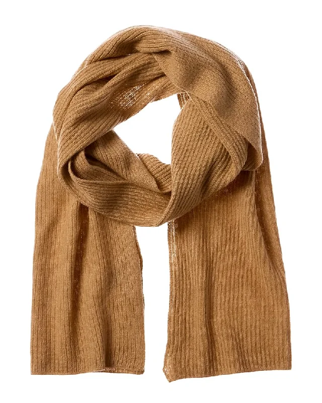 Scarves for plus-size fashion -Hannah Rose Ribbed Cashmere Scarf