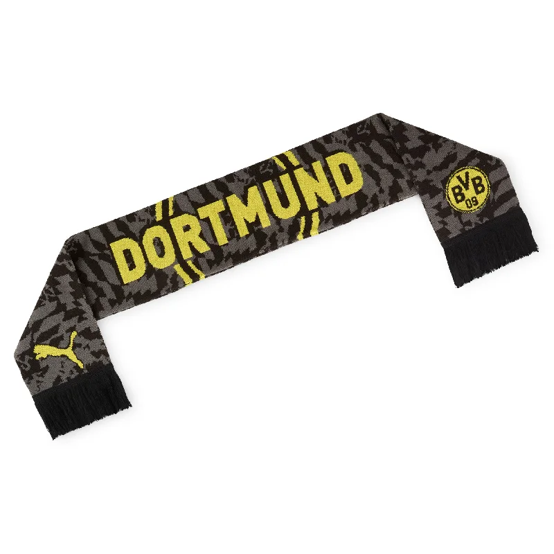 Scarves for evening elegance -PUMA Unisex Borussia Dortmund ftblESSENTIALS Scarf